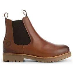 TRAVELIN' Leder-Chelsea-Boots "Agder" in Hellbraun - 37