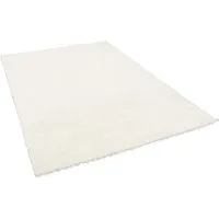 Pergamon Hochflor Langflor Teppich Aloha Weiss 200x200cm - Kurzflorteppiche mit kuschelig weichem Flor, ideal für ein modernes Ambiente in jedem Wohnbereich. Schadstoffgeprüft und pflegeleicht.