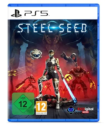 Steel Seed - PS5 [EU Version] - Spiele für PlayStation 5 mit fesselnder Stealth-Mechanik und Parkour-Fähigkeiten. Erlebe die spannende Reise von Zoe und ihrer Drohne KOBY in einer düsteren Science-Fiction-Welt.