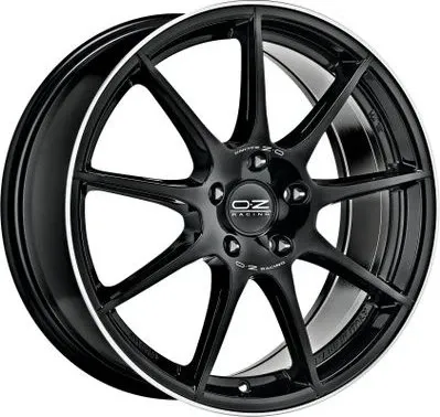 OZ Veloce GT Alufelgen 8x18 ET45 - Felgen, 8x18 Zoll, leichtes Aluminium, elegantes Design in Gloss Black mit Diamantlippe, perfekt für sportliche Fahrzeuge.