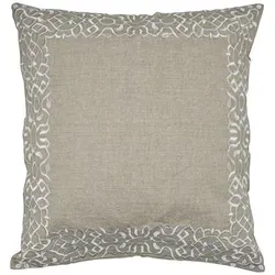 Handgefertigter Kissenbezug Frisia Weiss 50x50cm - Boho Vintage Deko
