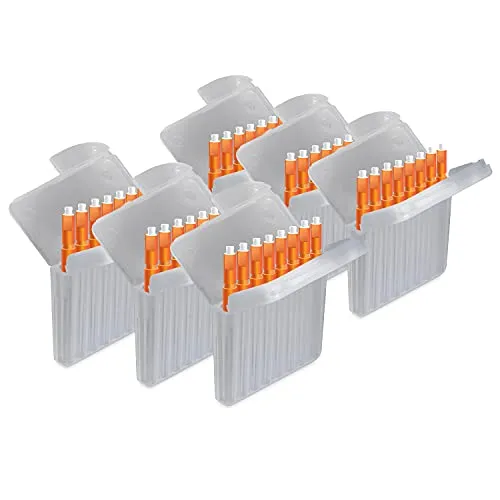 JB White 48 Stück Cerumenfilter für Hörgeräte kompatibel mit Starkey Hear Clear Hörgeräten und Kind evo/evoR | Cerumen Filter Höhe: 1,5 mm | Durchmesser 1,7 mm, orange