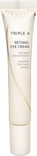 PHYRIS Triple A Retinol Eye Cream 20 ml - Augencreme mit Retinol-Trio zur Reduzierung von Linien und Fältchen. Efeu und Drainage-Peptid mindern Schwellungen und Augenringe. Ideal für strahlende Augen.