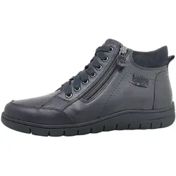 Reflexan Holly Stiefelette Schwarz - Wanderschuhe, elegante Damenstiefelette aus butterweichem Leder mit seitlichem Reißverschluss und optimaler Passform durch Gummizug – bequem und vielseitig kombinierbar.