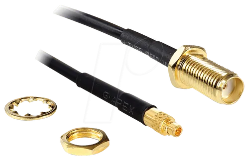 DELOCK 88580 - WLAN Kabel, SMA Einbaubuchse, MMCX Stecker