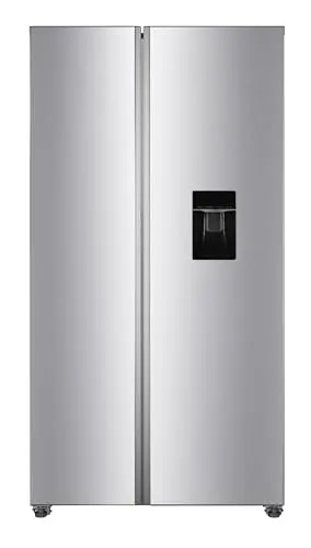 PKM SBS288-151EIXWD Side by Side Kühlschrank - Energieeffiziente Kühl-Gefrier-Kombination mit 439 Litern, Türöffnungsalarm und Wasserspender für maximalen Komfort in der Küche.