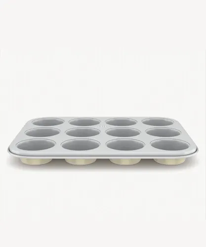 Muffinform für 12 Muffins – Keramik-Antihaftbeschichtung, 35 x 26,5 x 3 cm - Praktische Muffinform aus Aluminium mit Antihaftbeschichtung für müheloses Backen. Spülmaschinenfest und hitzebeständig bis 290°C – ideal für kreative Backprojekte.