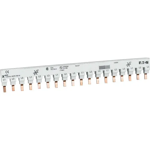 Eaton Phasenschiene 2Ph 16qmm Z-SV/UL-16/2P-2TE/12 - Eaton Phasenschiene für 2 Phasen, kompakt und zuverlässig, ideal für die sichere Verbindung von elektrischen Geräten in der Elektroinstallation.