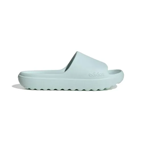 adidas Badeschuhe Adilette Lumia – Komfortable Damen Badeschlappen in Hellblau, Größe 37 (4) - Wanderschuhe mit weichem Synthetikfutter für ultimativen Komfort. Ideal für Poolbesuche oder entspannte Tage zu Hause, schnell trocknend und mit Flexrillen für ein natürliches Laufgefühl.
