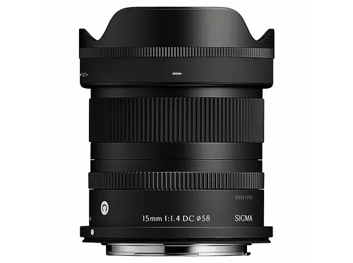Sigma 15mm f/1,4 DC Contemporary für Canon RF-S - Hochwertiges Weitwinkelobjektiv mit lichtstarker Blende f/1,4, ideal für kreative Aufnahmen und beeindruckende Perspektiven.