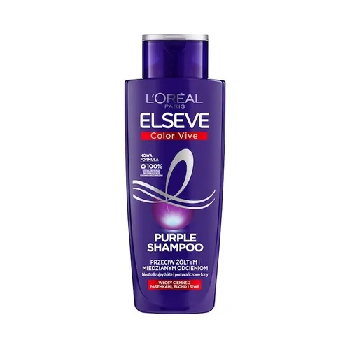 L’Oréal Paris Elseve Color-Vive Purple Shampoo 200 ml - Shampoo für Damen, neutralisiert Gelbstich und verlängert die Haltbarkeit der Haarfarbe, ideal für gepflegtes und glänzendes Haar.