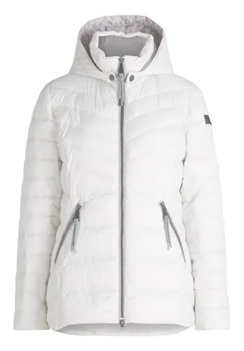 BETTY BARCLAY Damen Steppjacke mit abnehmbarer Kapuze - Sportliche Funktionsjacke, ideal für Stadt und Reise. Die leicht taillierte Passform und der praktische Zweiwege-Reißverschluss bieten Komfort und Stil. Hergestellt aus 100% Polyester, ohne tierische Bestandteile.