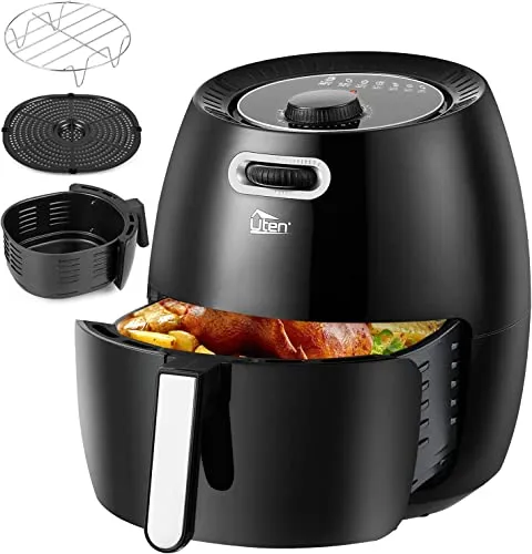 UTEN 6.5 L Airfryer XXL Fritteuse - Fritteusen mit großem 6.5 L Fassungsvermögen, gesunde Frittieroption ohne Öl für knusprige Ergebnisse und einfache Handhabung.