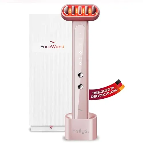 heilys® FaceWand – Ergonomische LED Rotlichtlampe - Erleben Sie die vielseitige heilys® FaceWand mit kabelloser Anwendung und verschiedenen Lichtmodi für eine effektive Hautpflege. Ideal für die tägliche Anwendung zur Unterstützung der Hautverjüngung.