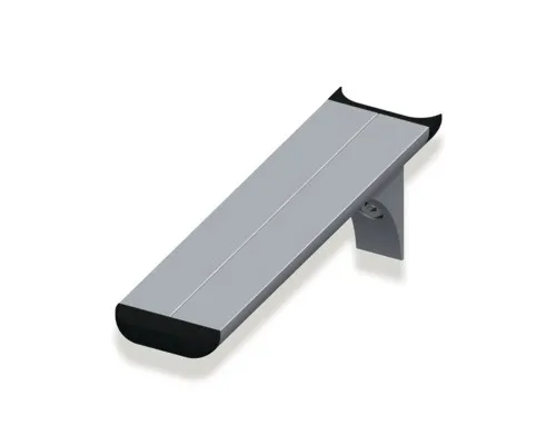 Alfer coaxis®-Regalträger, T 150 x H 51 mm, Aluminium blank