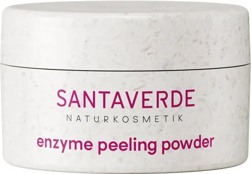 Santaverde Enzyme Peeling Powder 23 g – Sanftes Gesichtspeeling - Mildes Gesichtspeeling mit Fruchtenzymen aus Ananas, das die Haut sanft reinigt und für ein strahlendes Hautbild sorgt. Ideal für sensible Hauttypen.