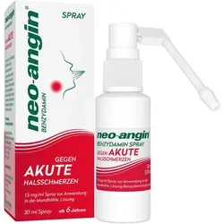 NEO-ANGIN Benzydamin Spray 30 ml - Arzneimittel gegen akute Halsschmerzen, bietet schnelle Linderung durch gezielte Anwendung in der Mundhöhle.