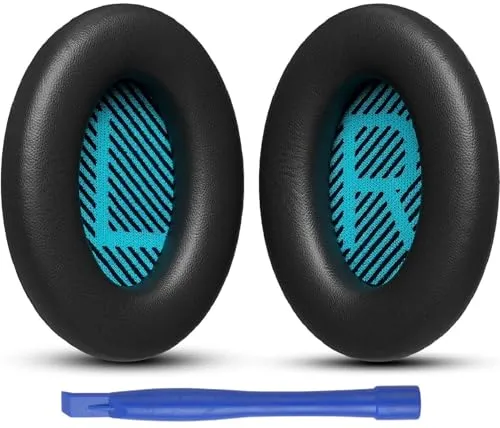 GLOBAL TECH Ersatz Ohrpolster für Bose QuietComfort QC25 QC35 QC35 ii QC15 QC2/ Ae2 Ae2i Ae2w/ SoundTrue & SoundLink Around-Ear Kopfhörer - Bose Kopfhörer Ohrpolster Ersatzpolster