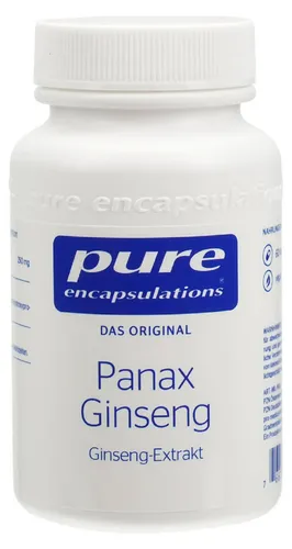 Pure Encapsulations Panax Ginseng Kapseln 92 g - Ginseng Kapseln für mehr Vitalität, standardisiert auf hohen Ginsenoside-Gehalt, laktose- und glutenfrei, ideal für ganzheitliche Gesundheit.