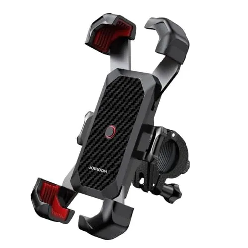 JOYROOM Metall-Fahrradhalterung JR-ZS288 für Handys (Schwarz) - Handy-Lenkerhalterungen, stabil und vibrationsfest – ideal für sicheres Navigieren während der Fahrt.