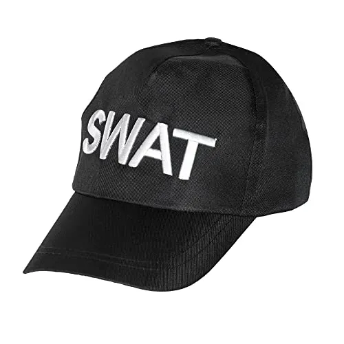Boland 97045 - Erwachsenenmütze Swat, Kopfbedeckung, Hut, S.W.A.T., Polizei, Kostüm, Karneval, Mottoparty, JGA