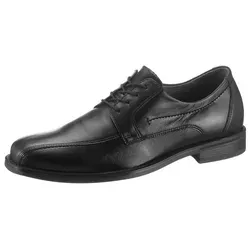WALDLÄUFER Schnürschuh "Henry", Herren, Gr. 7 (40,5), schwarz - Herren-Halbschuhe aus elegantem Nappaleder, in Bequemweite G für optimalen Tragekomfort. Ideal für Freizeit und Alltag.
