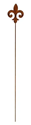 Manufaktur Lichtbogen Rost Gartenstecker Lilie 108 cm