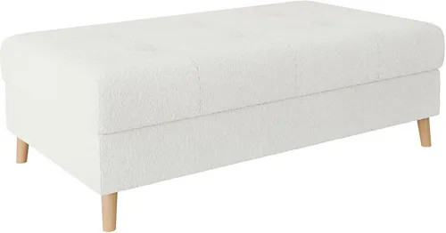 Home affaire Polsterhocker CHARRE XXL, Steppung im Sitzbereich, Maße: B/T/H: 118/73/40 cm, passend zur Serie CHARRE, auch in Cord und Bouclé