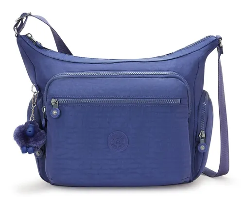Kipling GABBIE Mittelgroße Umhängetasche in Blau - Umhängetasche aus 100% Polyamid, wasserabweisend und leicht mit verstellbarem Schultergurt – ideal für den Alltag!