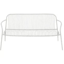 Blomus YUA WIRE Loungesofa Silk Gray 134 x 72 x 66 cm - Stylisches Gartenmöbel aus galvanisiertem Stahl, ideal für elegante Outdoor-Lounges. Teil der vielseitigen YUA-Kollektion für individuelle Gestaltung.