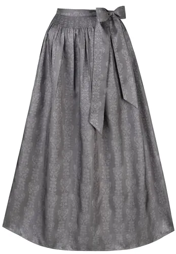 Stockerpoint Aline Dirndlschürze, Graphit, 34-38 - Dirndlschürze im traditionellen Design, ideal für moderne und klassische Dirndl, sorgt für ein harmonisches Erscheinungsbild bei besonderen Anlässen.
