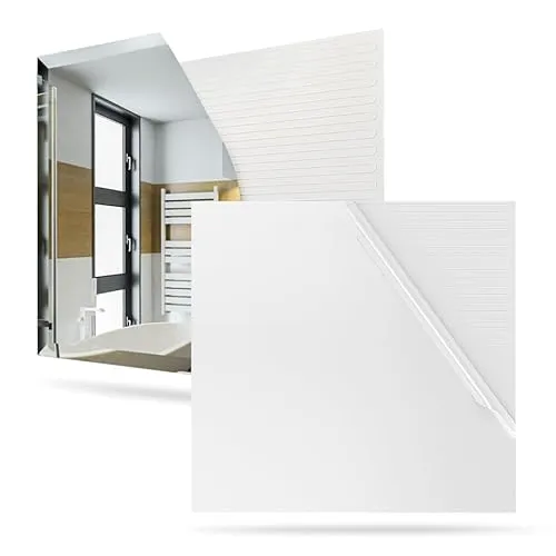 Termofol Heizfolie 230v unter Wandspiegel - Heizmatte Anti-Dampf fur Badezimmer - Badspiegel Heizung Elektrisch - Spiegelheizung Wandheizung Folie - Quadratisch - 40x40 cm(30W)