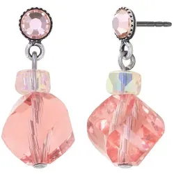 KONPLOTT Paar Ohrstecker Konplott Ohrstecker hängend Daily Desire pink Antik Silber Ohrringe