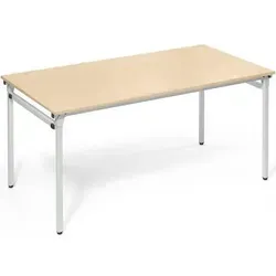 Klapptisch 4-Fuß 1.600x800mm - Stabil und Flexibel - Dieser Klapptisch ist ideal für Schulungen und Konferenzen. Er überzeugt durch seine Stabilität, den schnellen Auf- und Abbau sowie die platzsparende Stapelmöglichkeit. Mit blendfreier Tischplatte und robustem Gestell für lange Lebensdauer.