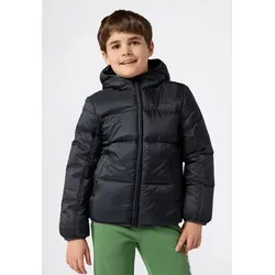 Champion Steppjacke Colorblock Outdoor Hooded Jacket mit Kapuze, wasser- und windabweisend, mit Eingrifftaschen schwarz L (152/158)