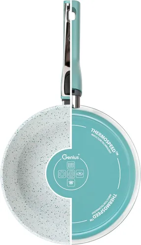 Genius Cerafit Revolution Pfannen Set 2-tlg. 28cm - Brat- & Grillpfannen, mit hochwertiger Keramikbeschichtung für fettfreies Braten und einfache Reinigung, ideal für gesundheitsbewusste Köche.