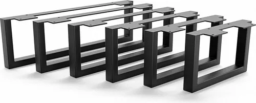 HEVVA Möbelfüße GRAZ - 15 cm hoch, Schwarz, 1 Stück - Tischbeine für Sideboards und Schränke, belastbar bis 100 kg pro Fuß, ideal für DIY-Projekte und Möbel-Updates. Seidenmatte Pulverbeschichtung für Langlebigkeit und Korrosionsschutz.