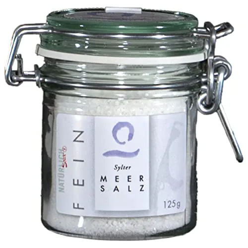 Sylter GenussMacherei - Feinste Sylter Meersalz - 125g - Aromatisiertes Salz, ideal zum Würzen und Verfeinern von Gerichten mit dem authentischen Geschmack der Nordsee.