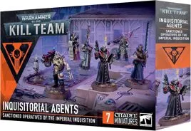 Warhammer 40.000 - Kill Team Inquisitorial Agents - Strategiespiel mit 73 hochwertigen Kunststoffkomponenten und 39 Token für optimales Gameplay. Ideal für Tabletop-Fans, die ihre Miniaturen selbst gestalten möchten.