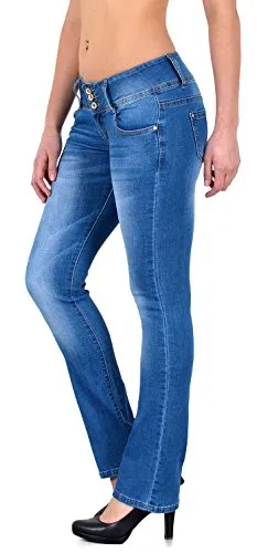 Bootcut Jeans Damen - Bequeme Flared Jeans für jeden Anlass - Entdecken Sie die zeitlosen Bootcut Jeans für Damen mit elastischem Bund und angenehmem Tragekomfort. Ideal für den Alltag und in verschiedenen Farben erhältlich – perfekt für jede Figur!
