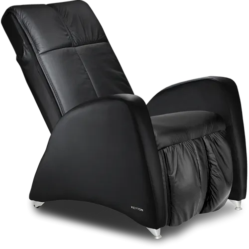 Massagesessel KEYTON Deco in Echtleder | schwarz