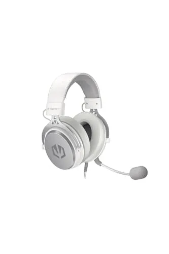 ENDORFY VIRO Onyx White Gaming Kopfhörer mit Mikrofon - Gaming Over-Ear-Kopfhörer mit 53 mm Treiber für beeindruckenden Sound, langlebigem Aluminiumrahmen und weichen Memory-Schaumstoff-Ohrpolstern für maximalen Komfort.