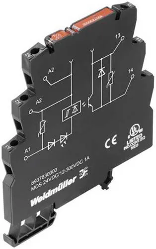Weidmüller Halbleiterrelais 8937990000 - 0.05A, max. Schaltspannung 28.8 V/DC - Halbleiter-Relais mit 0.05A und max. Schaltspannung von 28.8 V/DC, ideal für präzise Steuerungen in industriellen Anwendungen.