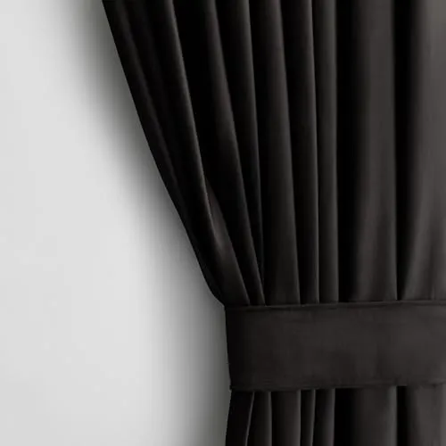 AmeliaHome Velvet Optik Vorhang 245 x 140 cm - Schiebevorhang mit Raffhalter, halbverdunkelnd und eleganter Samt-Optik. Erhöht den Verdunkelungsgrad um bis zu 77%, ideal für stilvolle Fensterdekoration.