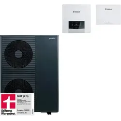 Vaillant aroTHERM plus VWL 105/8.1 A 400V Wärmepumpensystem - Effizientes Luft/Wasser-Wärmepumpenpaket für Heiz- und Kühlbedarf, leise im Betrieb und mit modernem Design. Inklusive Regelungstechnik und WLAN-Modul für einfache Steuerung.