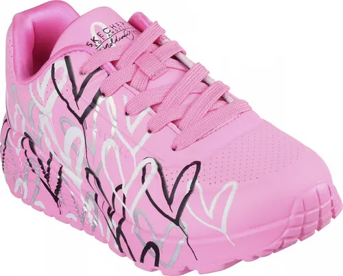 Skechers Sneaker "UNO LITE-METALLIC LOVE" - Sneaker mit Skech-Air Funktion, ideal für Komfort und Stil, Größenschablone zum Download, in Gr. 34, pink-multi