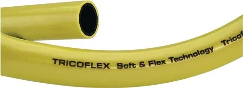 Tricoflex® Mehrschichtiger PVC-Schlauch - 19 mm Innen-Ø, 25 m Länge - Gartenschlauch mit wabenförmiger Soft & Flex Struktur, ideal für Bewässerung und Reinigung in Landwirtschaft und Bau, UV-beständig und knickfest.