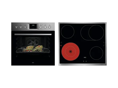 AEG OO11HSM Einbauherdset – Strahlungsbeheizt, 72 l - Das AEG OO11HSM Einbauherdset bietet perfekte Garergebnisse mit Multilevel Cooking. Die Heißluftfunktion sorgt für gleichmäßige Hitzeverteilung im 72 l Garraum. Integrierte Bedienelemente für ein harmonisches Küchendesign.