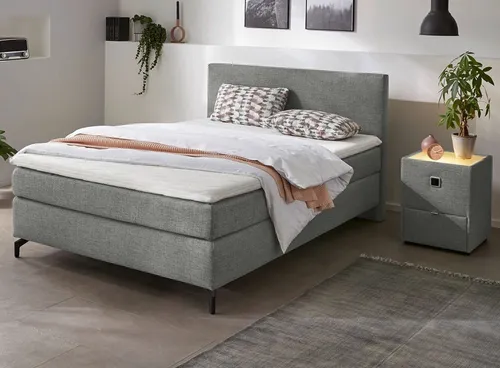 Jockenhöfer Gruppe Boxspringbett "Alinas" inkl. Topper, erhältlich in unterschiedlichen Breiten und Farbvarianten