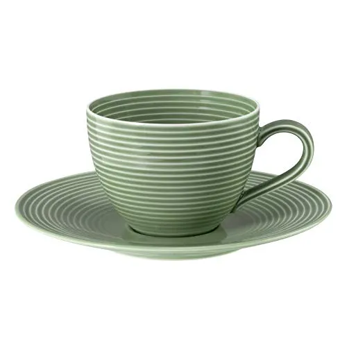 Seltmann Weiden Becher Set "Beat" Salbeigrün 2tlg. - Elegantes 2-teiliges Becher Set in Salbeigrün aus hochwertigem Porzellan, ideal für stilvolles Kaffeetrinken. Perfekt für jeden Anlass, ob für den täglichen Gebrauch oder besondere Momente.
